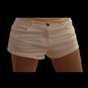 White Denim Shorts, Size 8